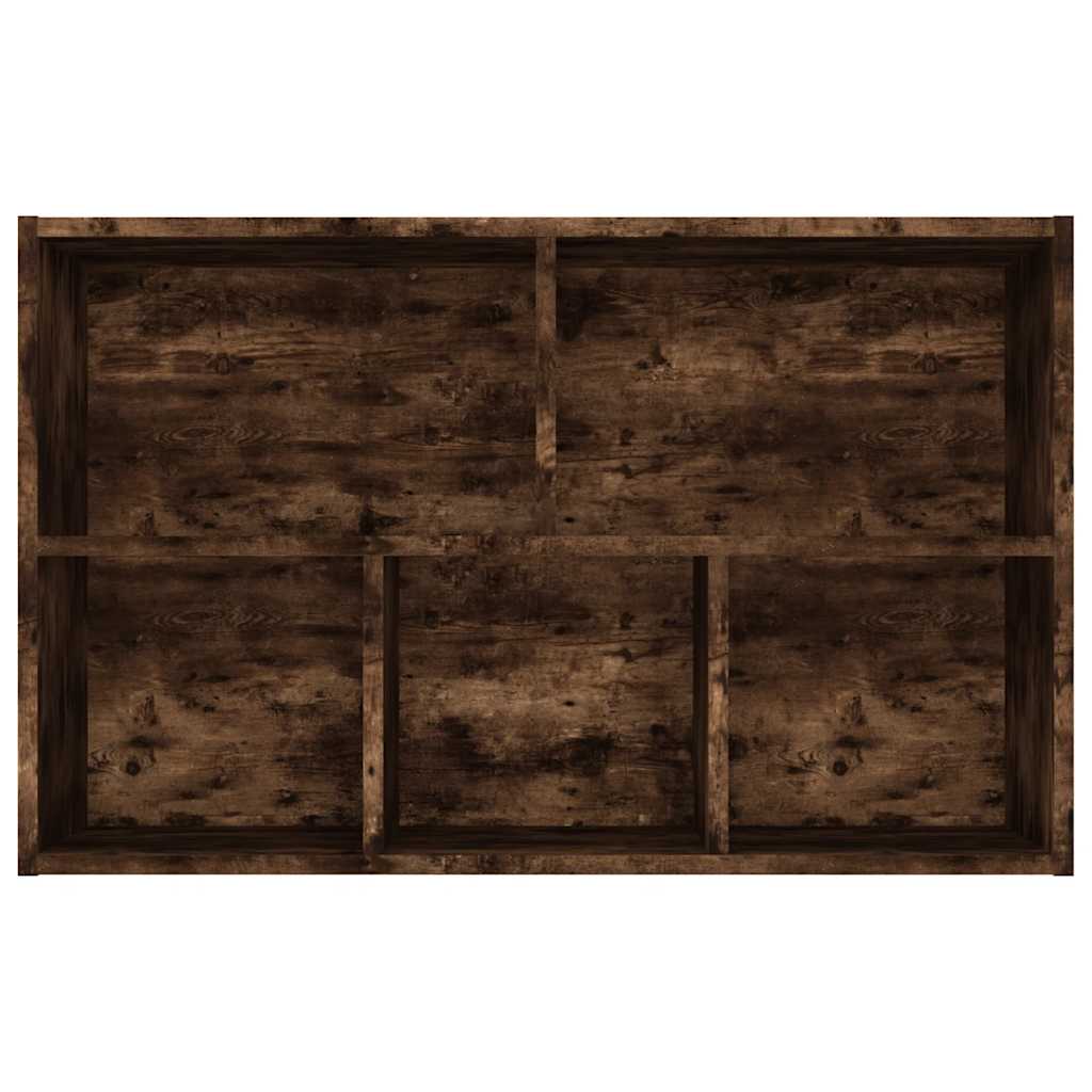 Bogreol/skænk 50x25x80 cm konstrueret træ røget egetræ - røget eg, 1 - number 9.