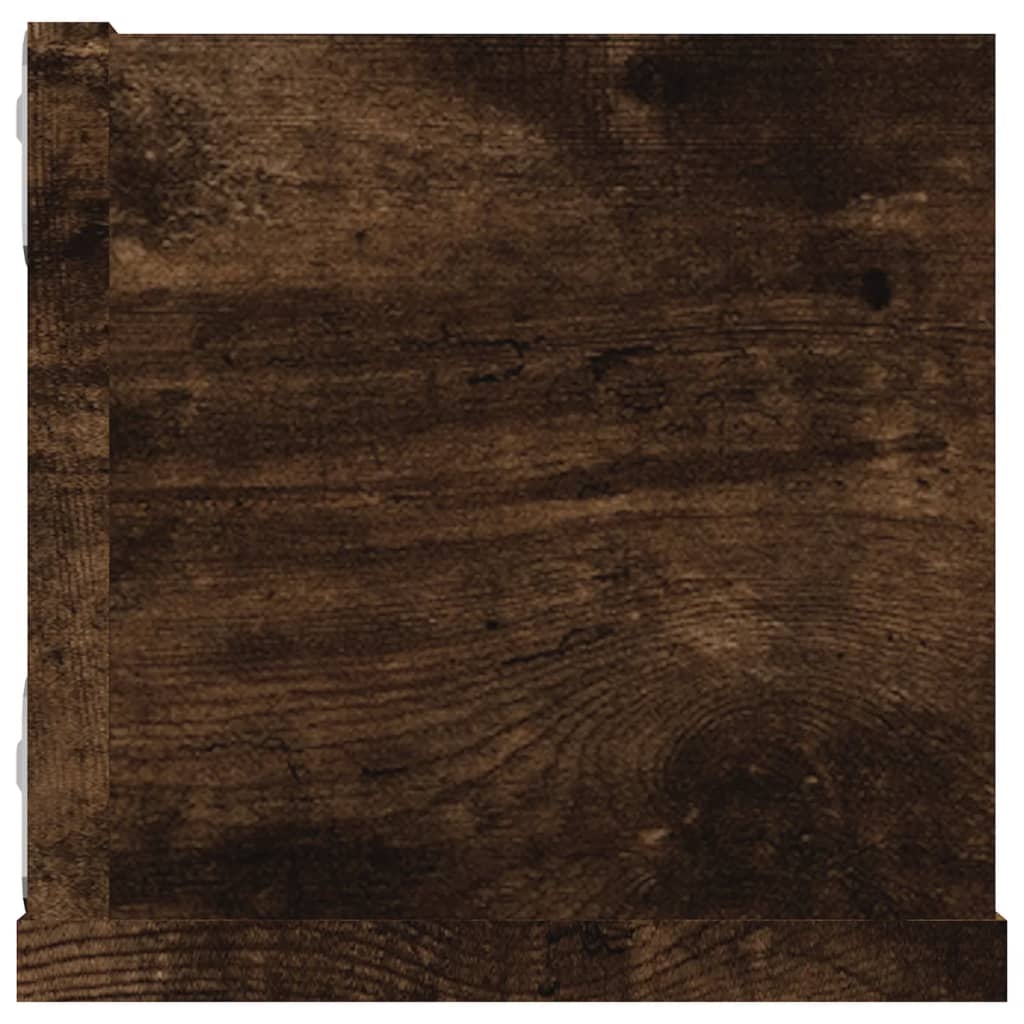 Væghylde 100x18x18 cm konstrueret træ - røget eg, 1, x - number 5.