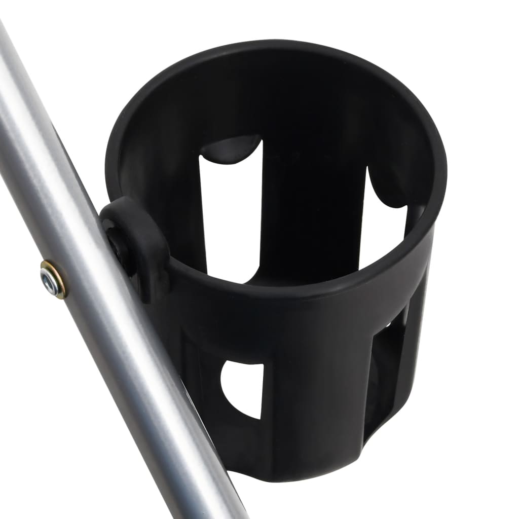 Poussette pliable pour chien 76x50x100 cm tissu oxford - gris - number 10.