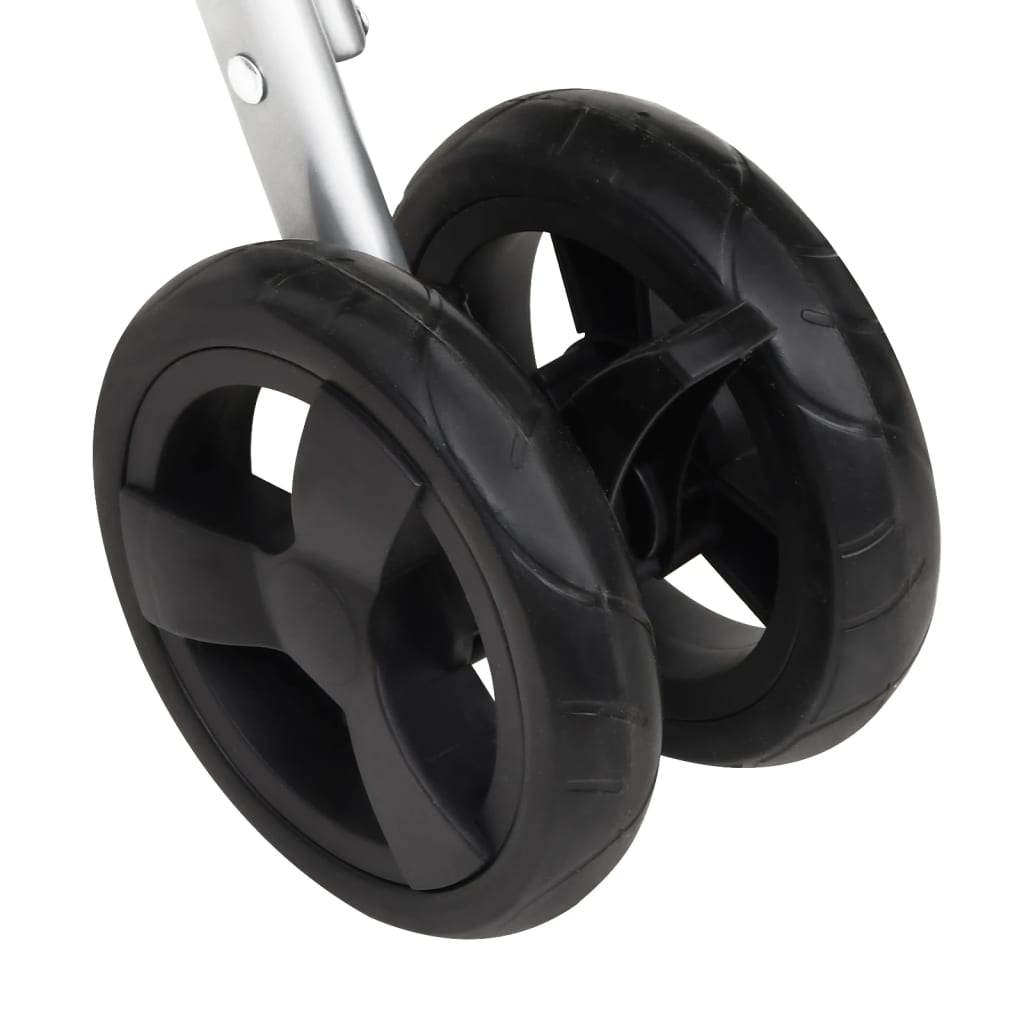 Porte-poussette de chien pliable 100x49x96 cm en lin - vert - number 11.