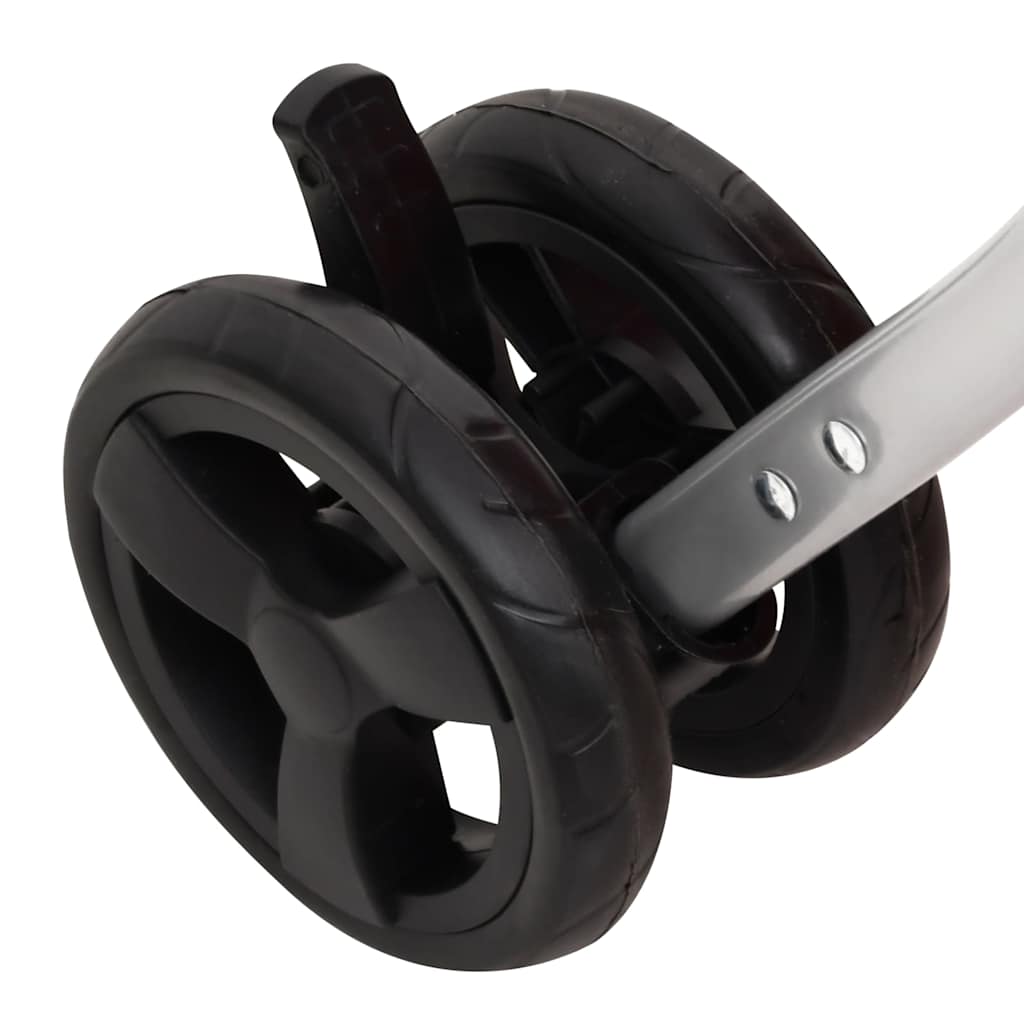 Poussette à double chien pliable 83x48x97 cm tissu oxford - rouge - number 12.