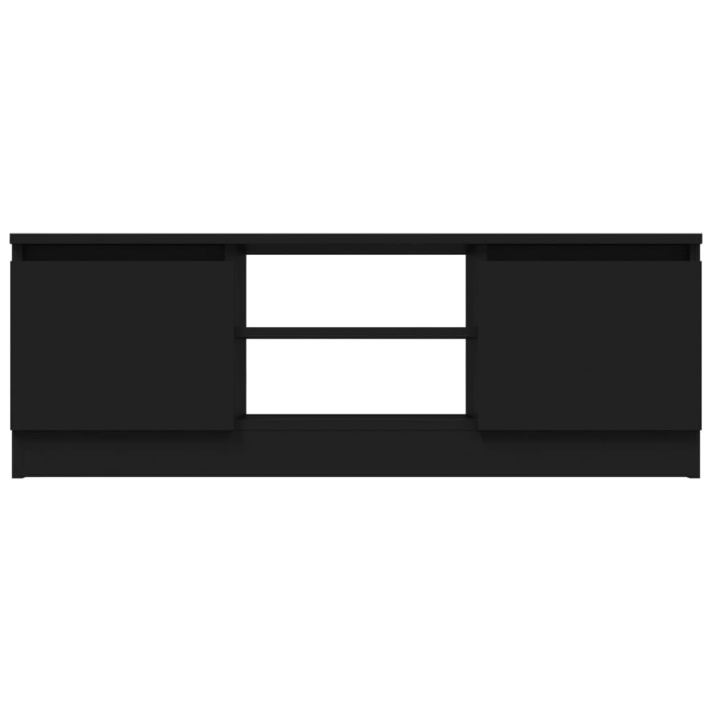 Tv-bord med låge 102x30x36 cm - sort, 1 - number 5.