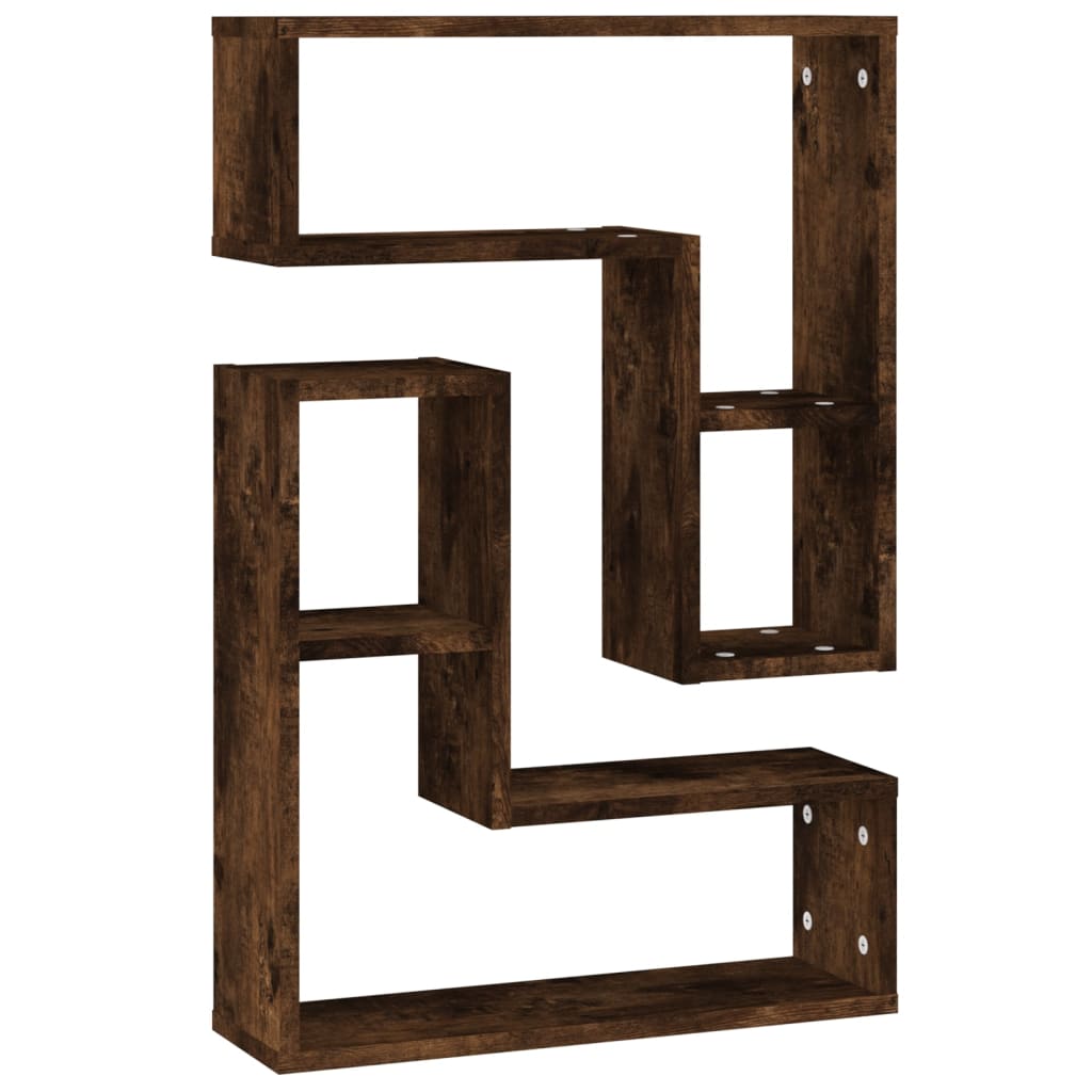 Vegghyller stk. 50x15x50 cm konstruert tre røkt eik - røkt eik, 2, 1 - number 2.