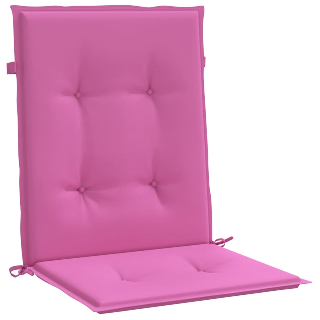 Coussins de chaise avec dossier bas pcs. tissu rose - rose clair, 100 x 50 x 4 cm, 4 - number 5.