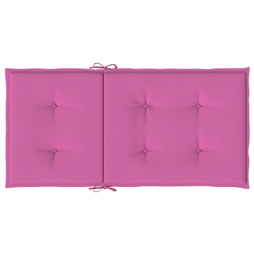 Coussins de chaise avec dossier bas pcs. tissu rose - rose clair, 100 x 50 x 4 cm, 4 - number 7.