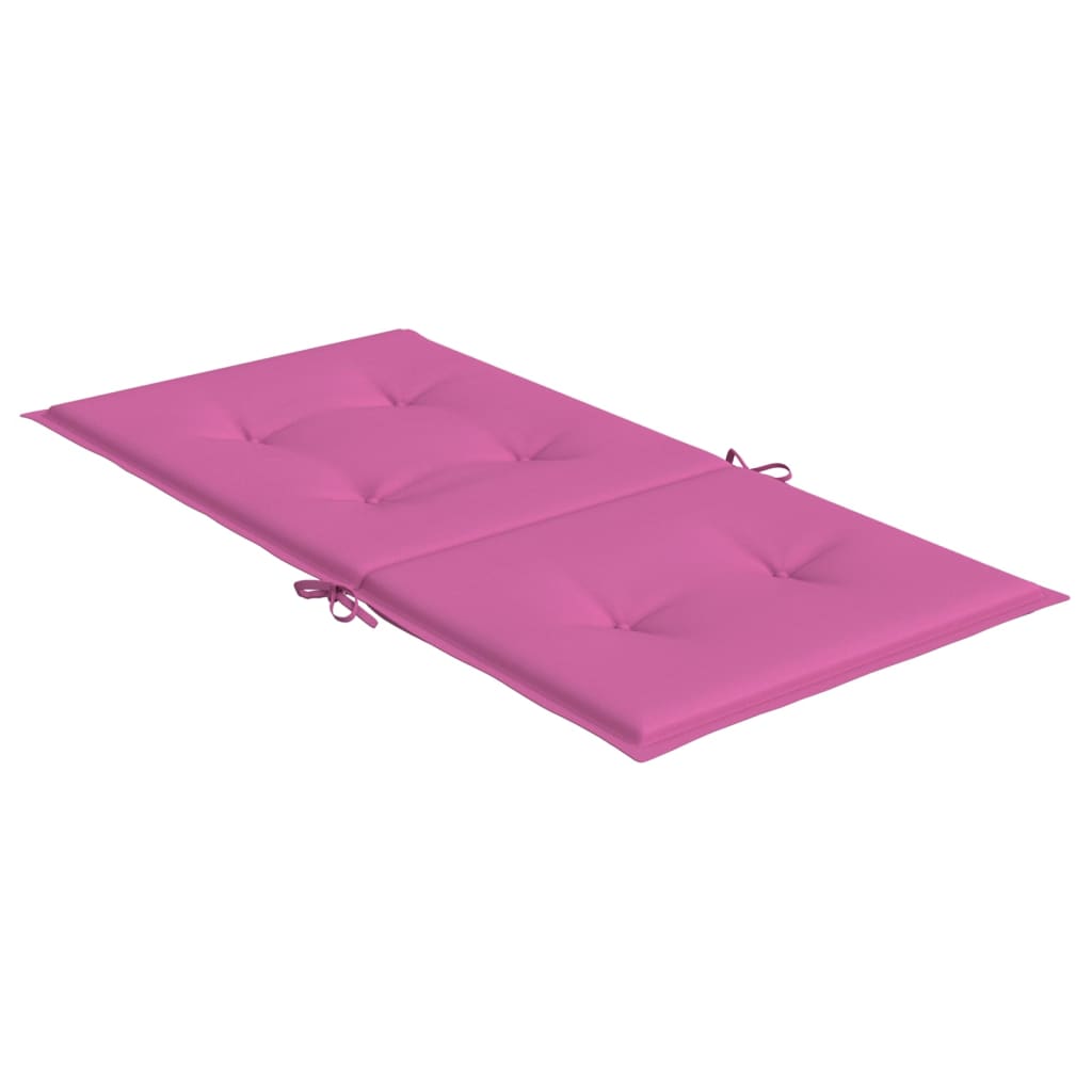Coussins de chaise avec dossier bas pcs. tissu rose - rose clair, 100 x 50 x 4 cm, 4 - number 6.