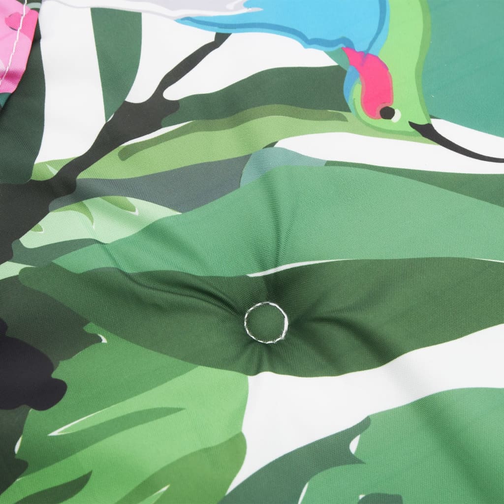 Stolehynder med høj ryg 2 stk. 120x50x3 cm stof flerfarvet - number 8.