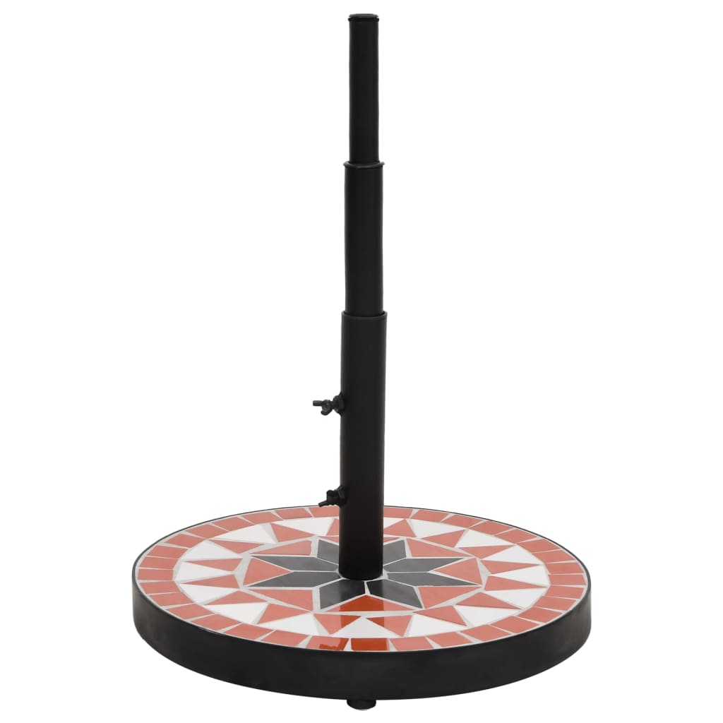 Parasolfod 12 kg rund terrakotta og hvid - number 2.