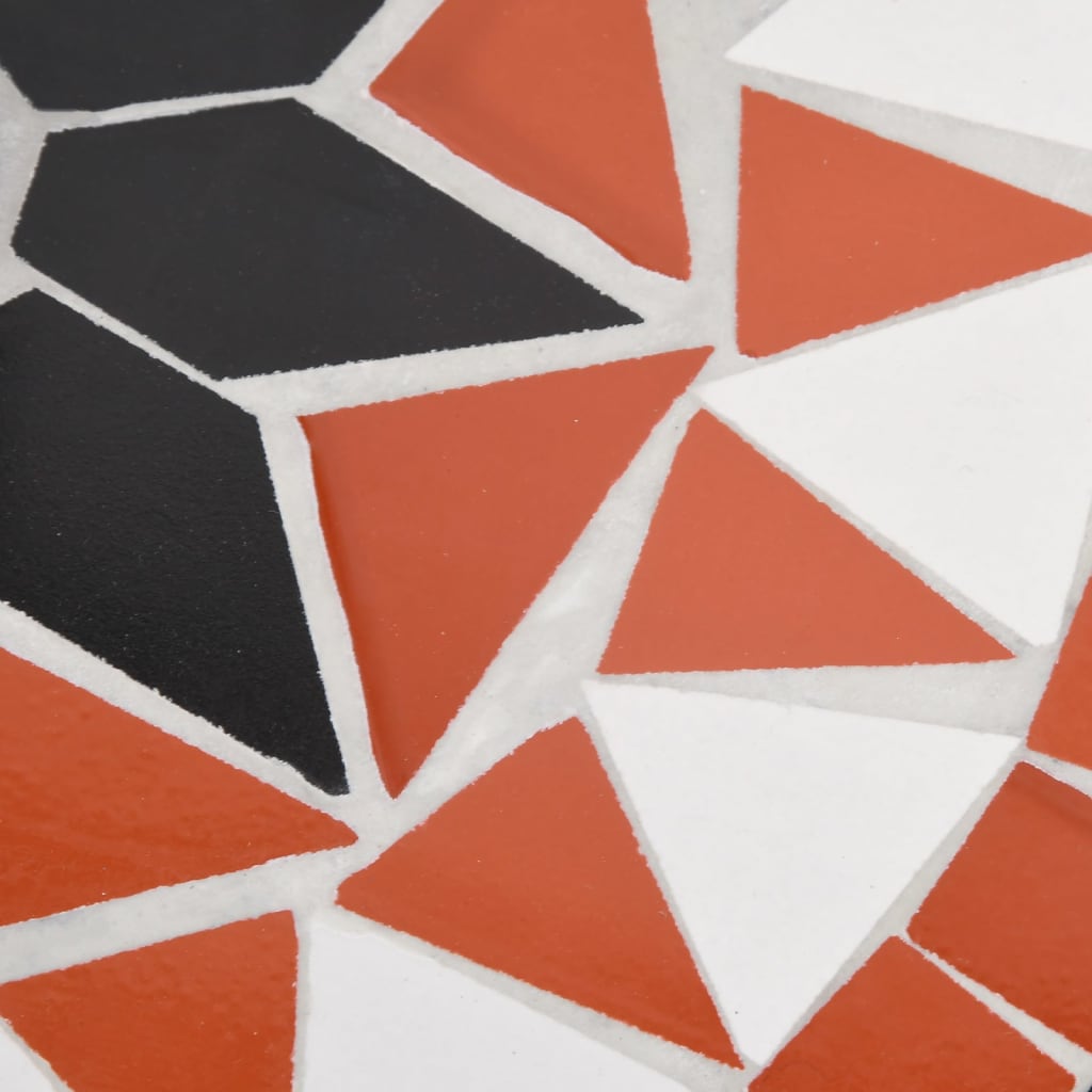 Parasolfod 12 kg rund terrakotta og hvid - number 6.