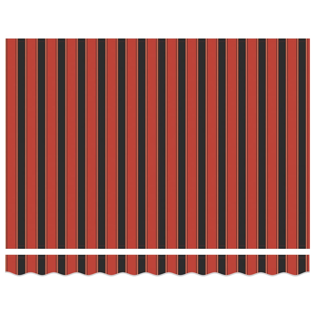 Foldemarkise 3x2,5 m stof og aluminium - orange og sort, 300 x 250 cm, 1 - number 6.