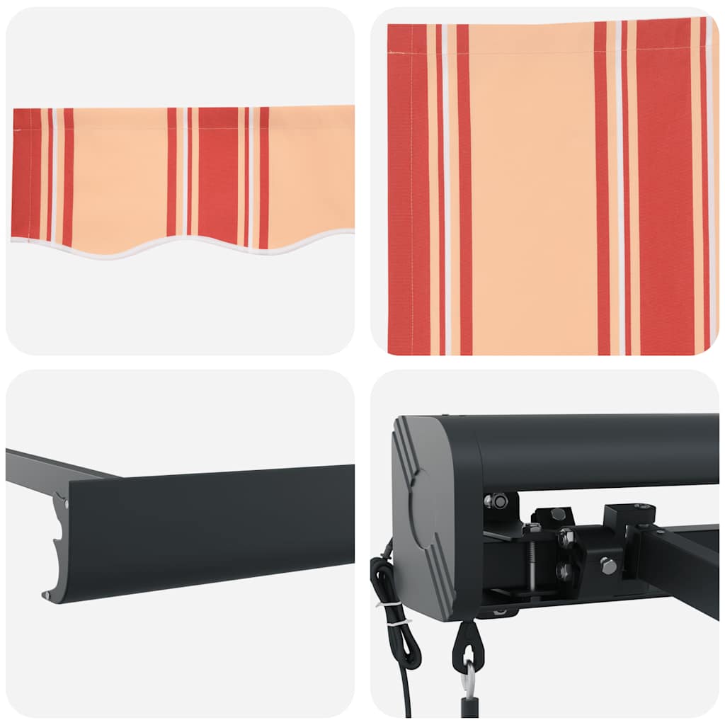 Sklopiva tenda 4x3 m štof i aluminij žuto bijela - number 10.