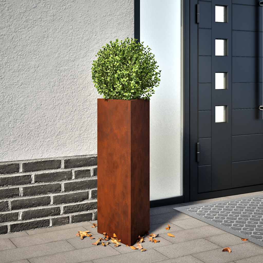 Posuda za biljke 30x26x75 cm corten steel - number 1.