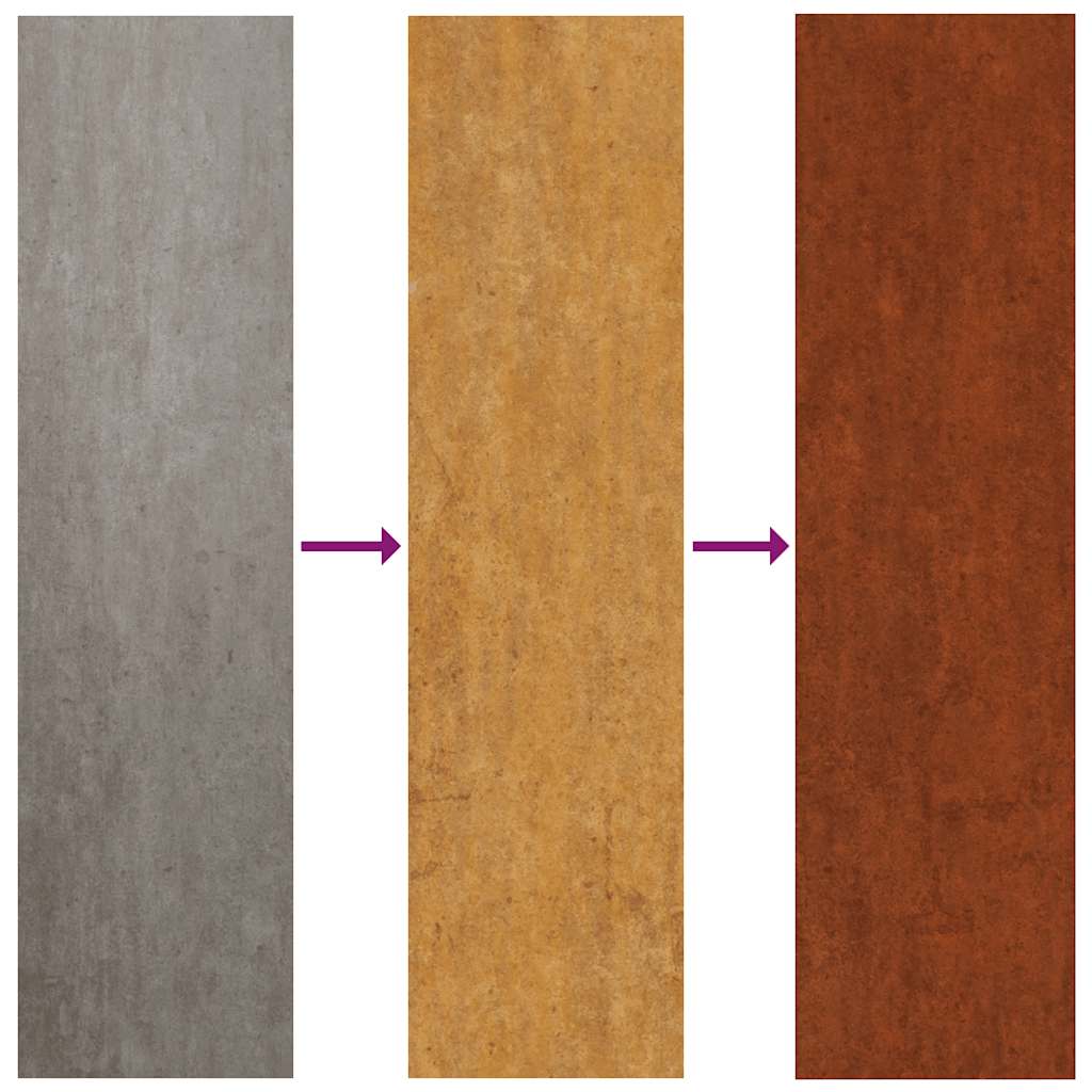 Plantekasse cortenstål - 40 x 41 x 40 cm, 1 - number 7.