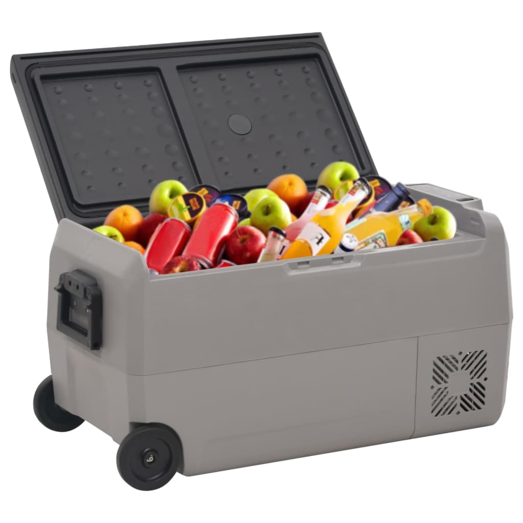 Cooling box with wheels and handles pp and pe black and gray - 36 l, without adapter - number 2.