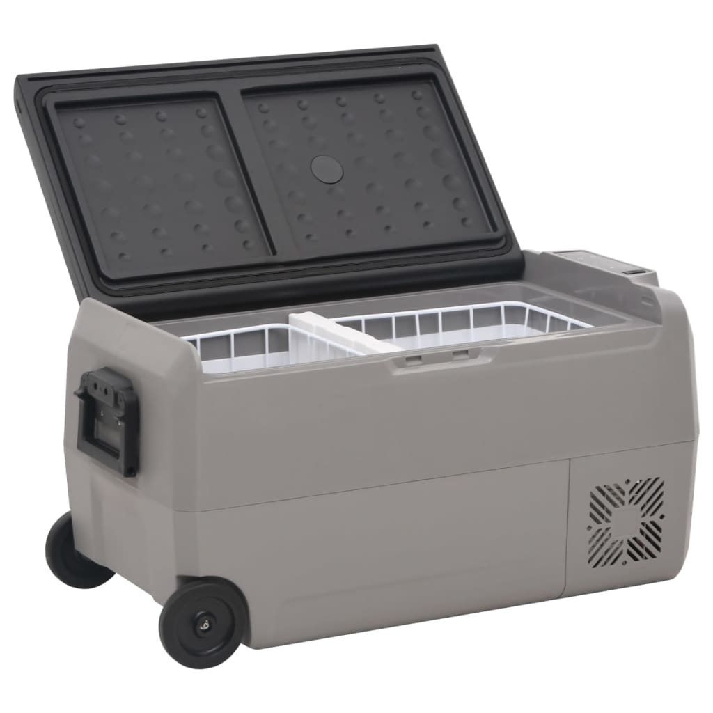Cooling box with wheels and handles pp and pe black and gray - 36 l, without adapter - number 5.