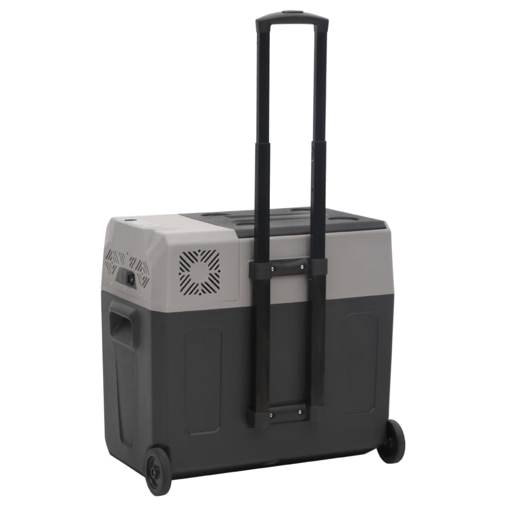 Cooler box with wheels and handle polypropylene black and gray - 50 l, without adapter - number 4.