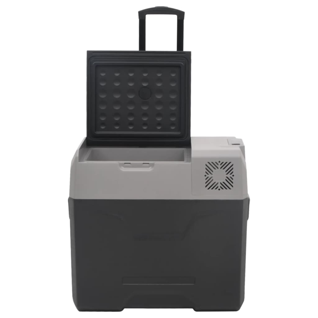 Cooler box with wheels and handle polypropylene black and gray - 50 l, without adapter - number 6.