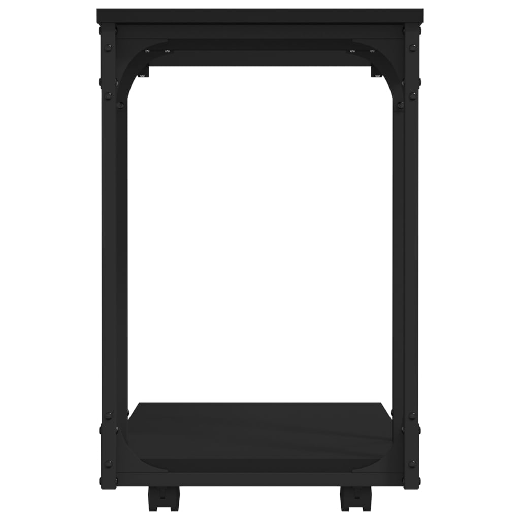 Stolik pomocniczy z kółkami 50x35x55,5 cm drewno klejone - number 6.