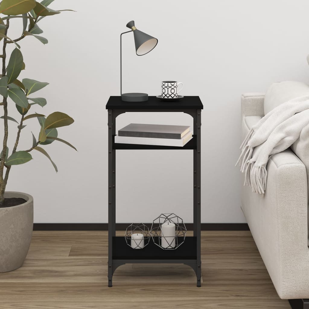 Engineered wood side table - black, 40 x 30 x 75 cm, 1 - number 3.