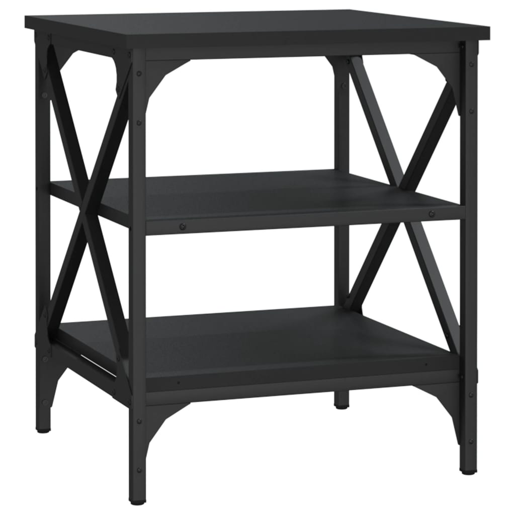 Engineered wood side table - black, 40 x 42 x 50 cm, 1 - number 2.