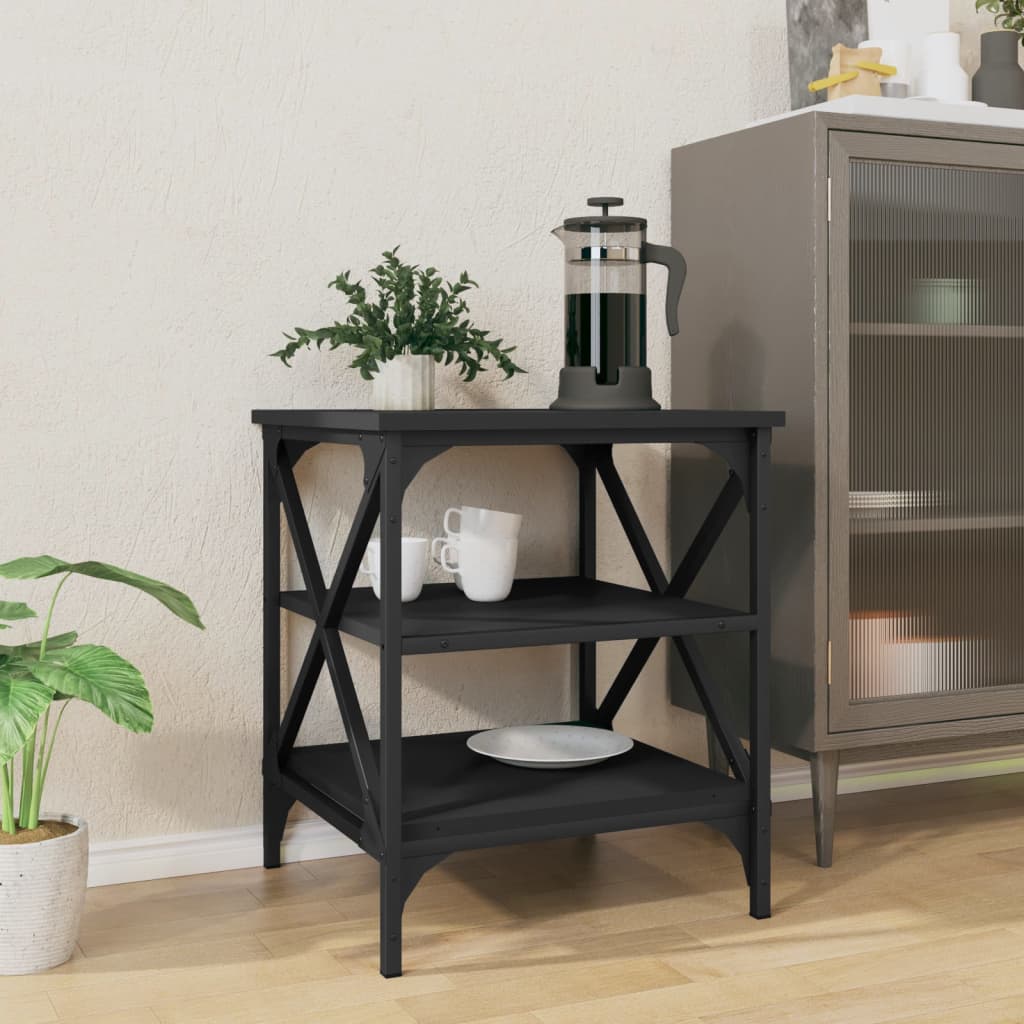 Engineered wood side table - black, 40 x 42 x 50 cm, 1 - number 3.
