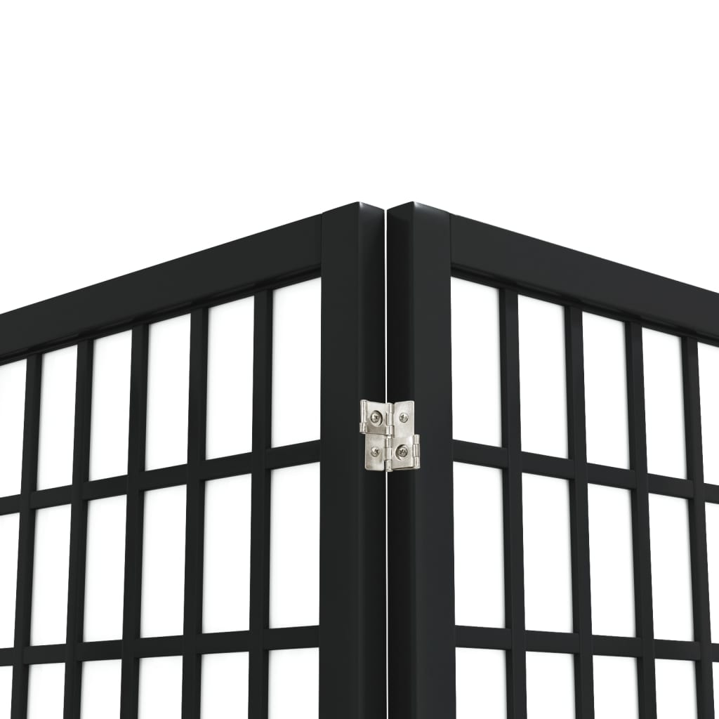 3-panels rumdeler foldbar japansk stil - sort, 120 x 170 cm, 1 - number 5.