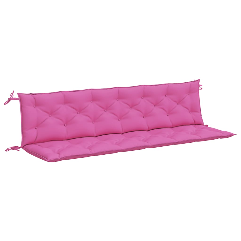 Coussins pour banc de jardin pc. 200x50x7 cm tissu rose - rose clair, 200 cm, 2 - number 2.