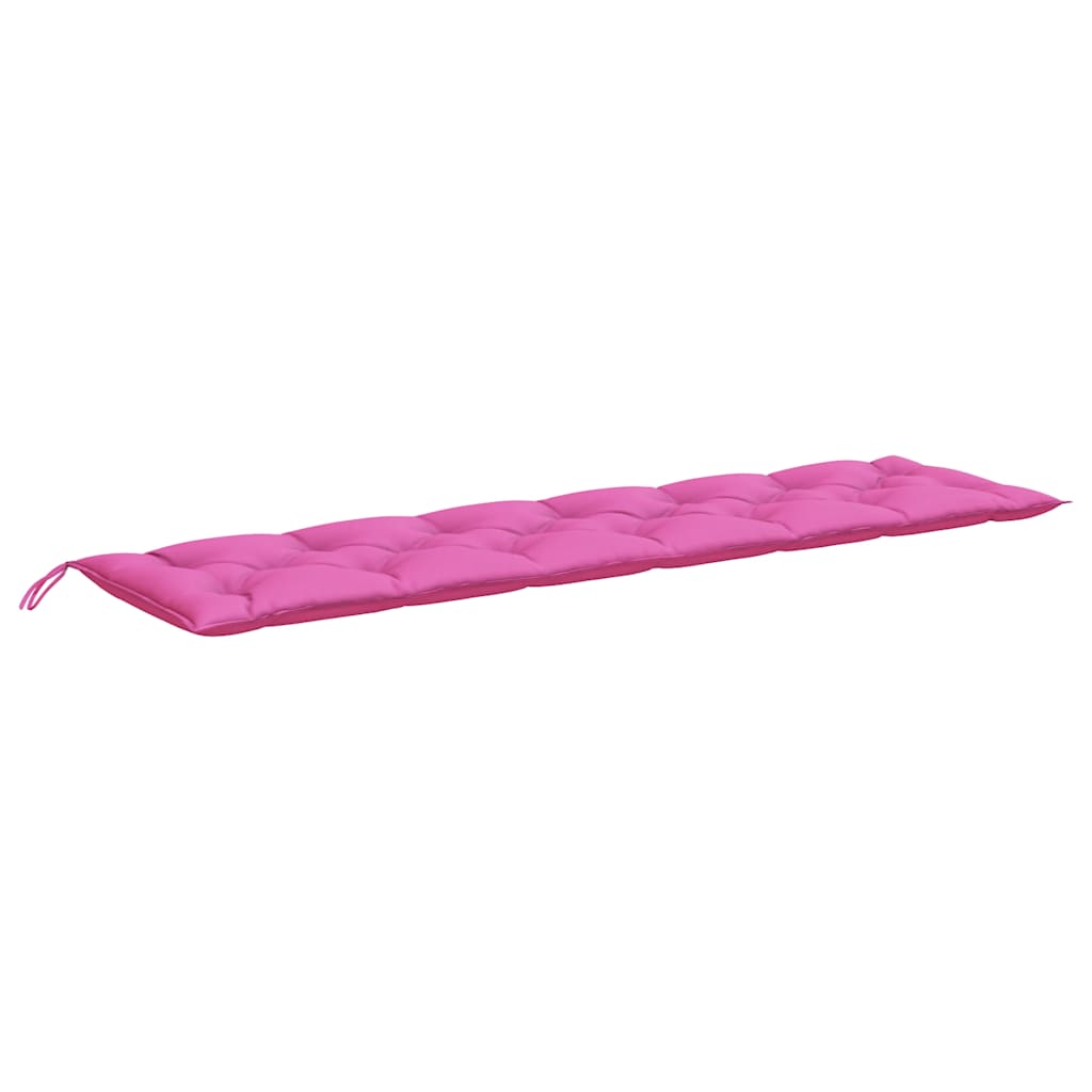 Coussins pour banc de jardin pc. 200x50x7 cm tissu rose - rose clair, 200 cm, 2 - number 5.