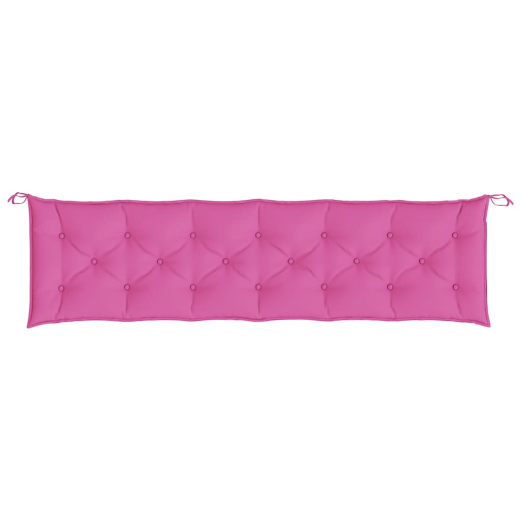Coussins pour banc de jardin pc. 200x50x7 cm tissu rose - rose clair, 200 cm, 2 - number 6.