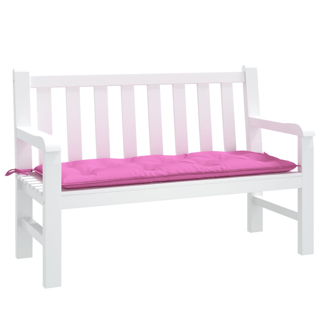 Coussin pour banc de jardin tissu rose - rose clair, 120 x 50 x 7 cm, 1 - number 3.