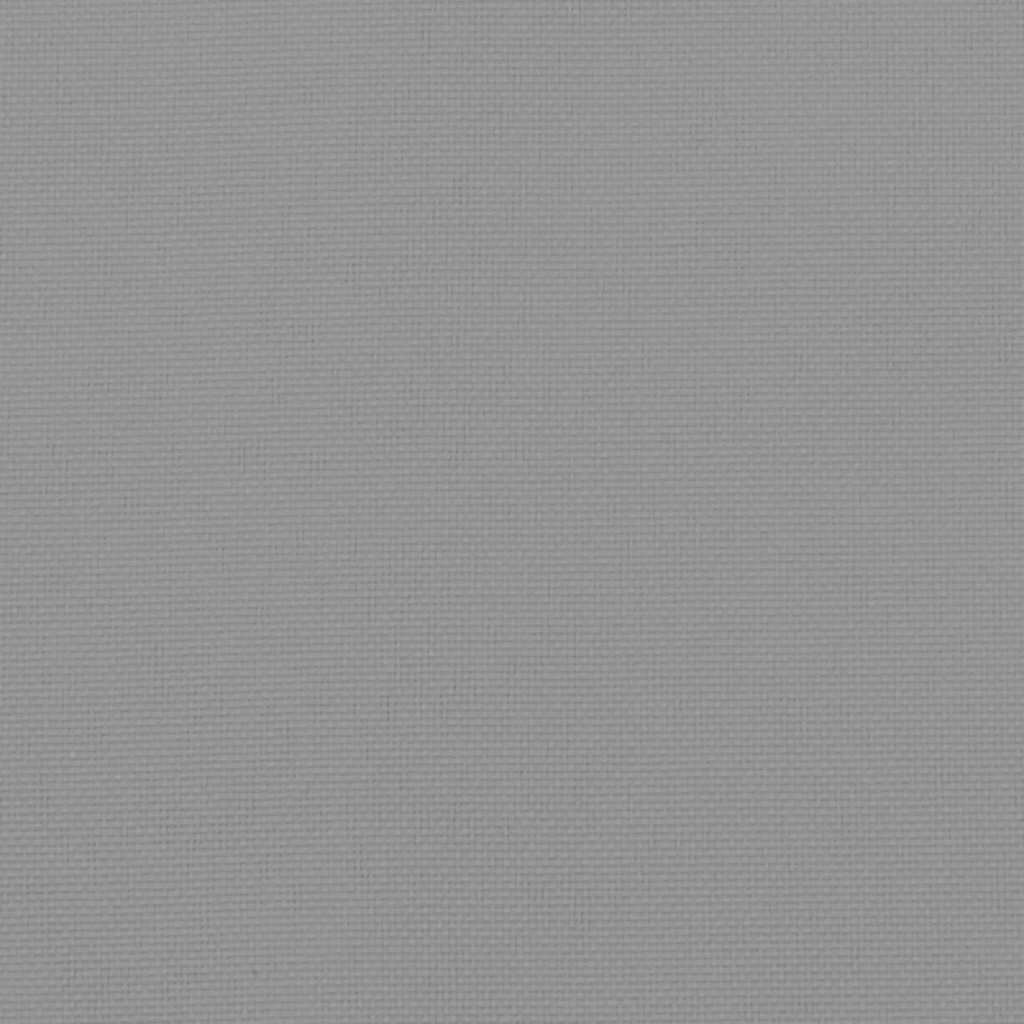 Coussins de chaise à dossier haut, tissu oxford - gris, 4 pièces - number 9.