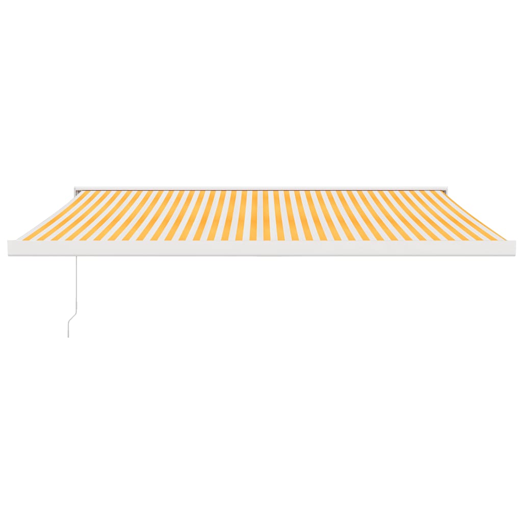 Preklopne tende 4x3 m tkanina i aluminij - žuta i bijela, 400 x 300 cm, 1 - number 3.