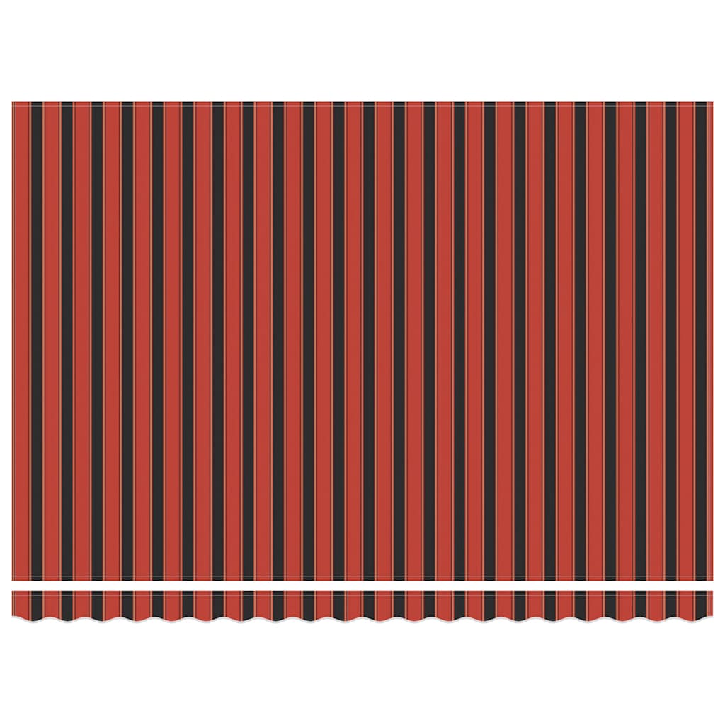 Foldemarkise stof og aluminium orange og brun - orange og brun (sort ramme), 4 x 3 m, 1 - number 4.