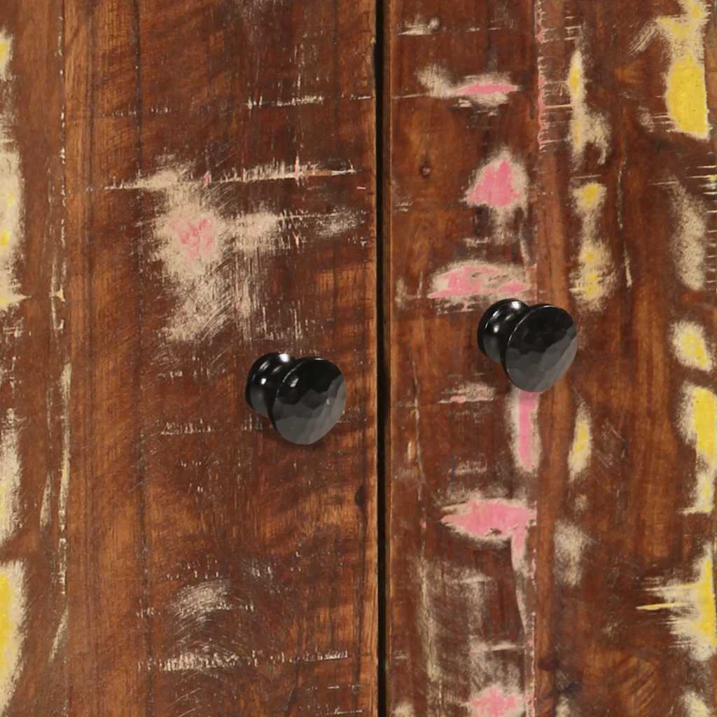 Szafka do mycia 62x33x58 cm lite drewno z recyklingu i drewno klejone - number 6.