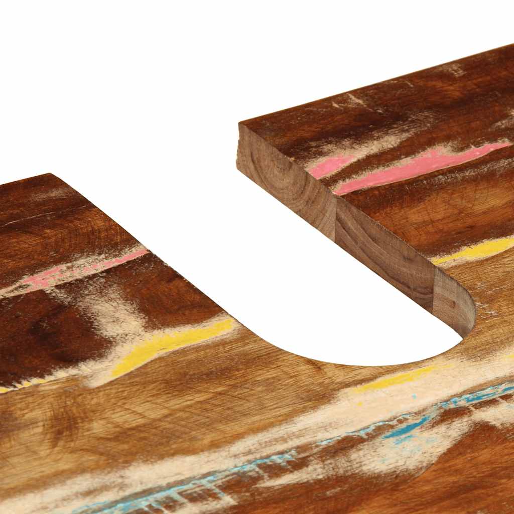 Szafka do mycia 62x33x58 cm lite drewno z recyklingu i drewno klejone - number 10.