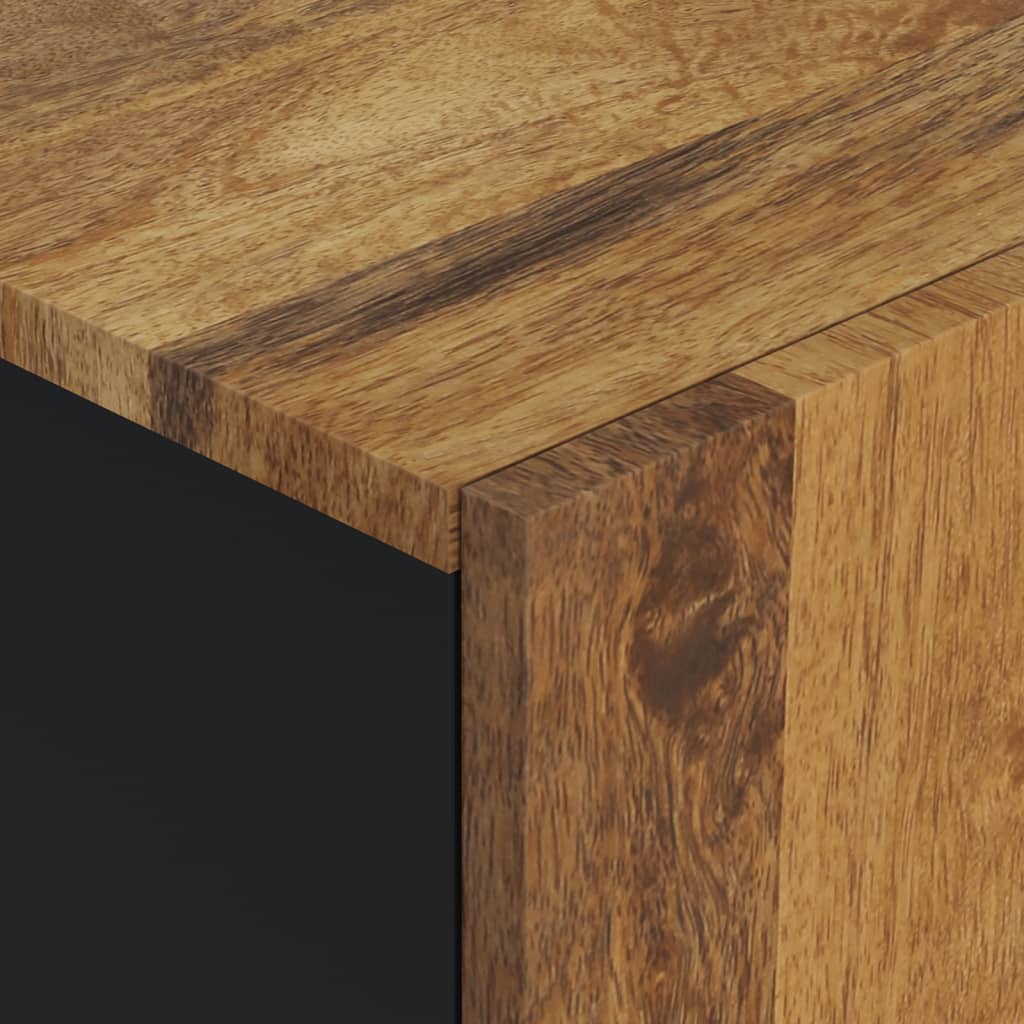 Zidni kupaonski ormarić 38x33x48 cm masivno drvo mango - number 8.