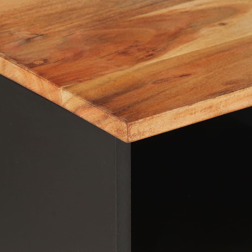 Tv-bord 100x33x46 cm massivt akacietræ og konstrueret træ - number 7.