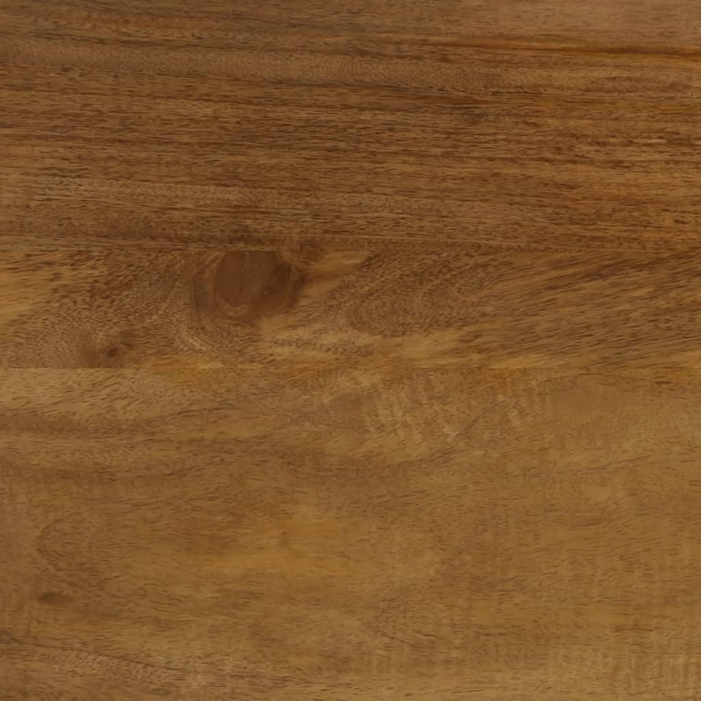 Tv-bord 100x33x46 cm massivt mangotræ og konstrueret træ - honningfarvet, 1 - number 10.