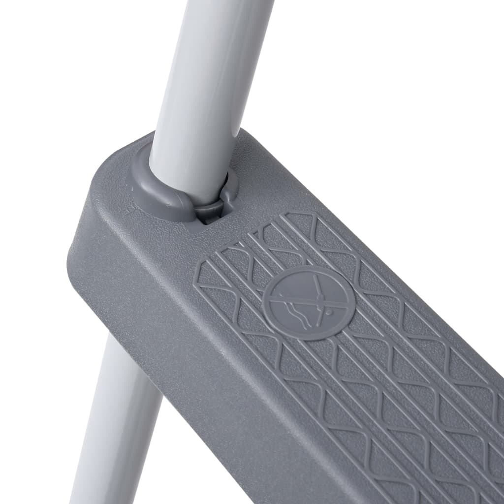 Poolstige 84 cm stål - grå - number 4.