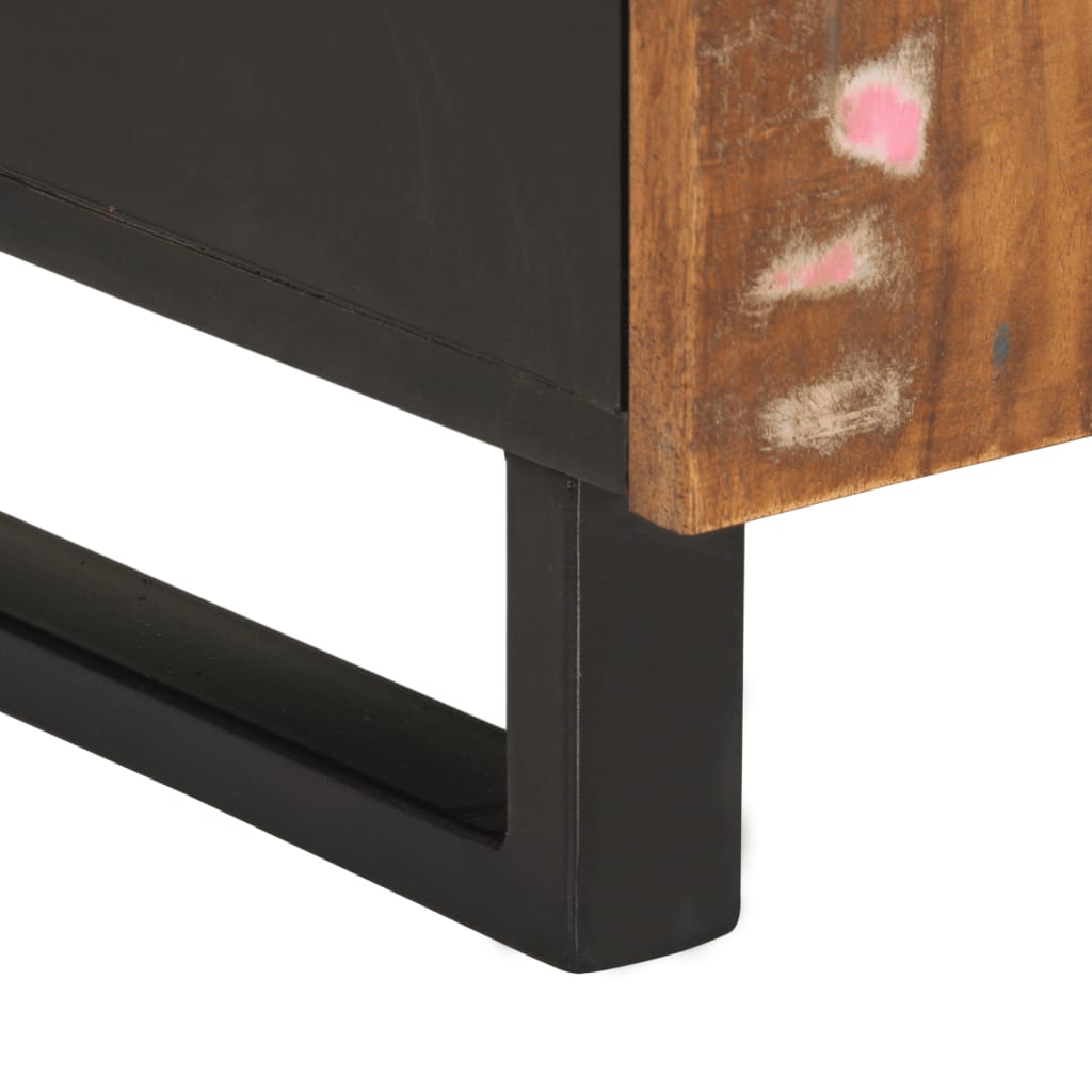 Sofabord 100x54x40 cm massivt genbrugstræ og konstrueret træ - number 9.