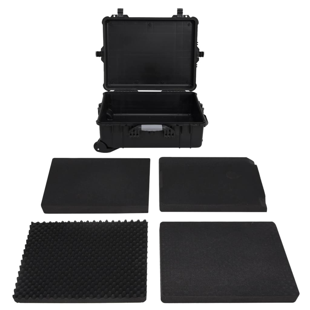 Flightcase mit rollen 63x50x23 cm pp schwarz - ooo 1, ooo 2, ooo 3 - number 2.