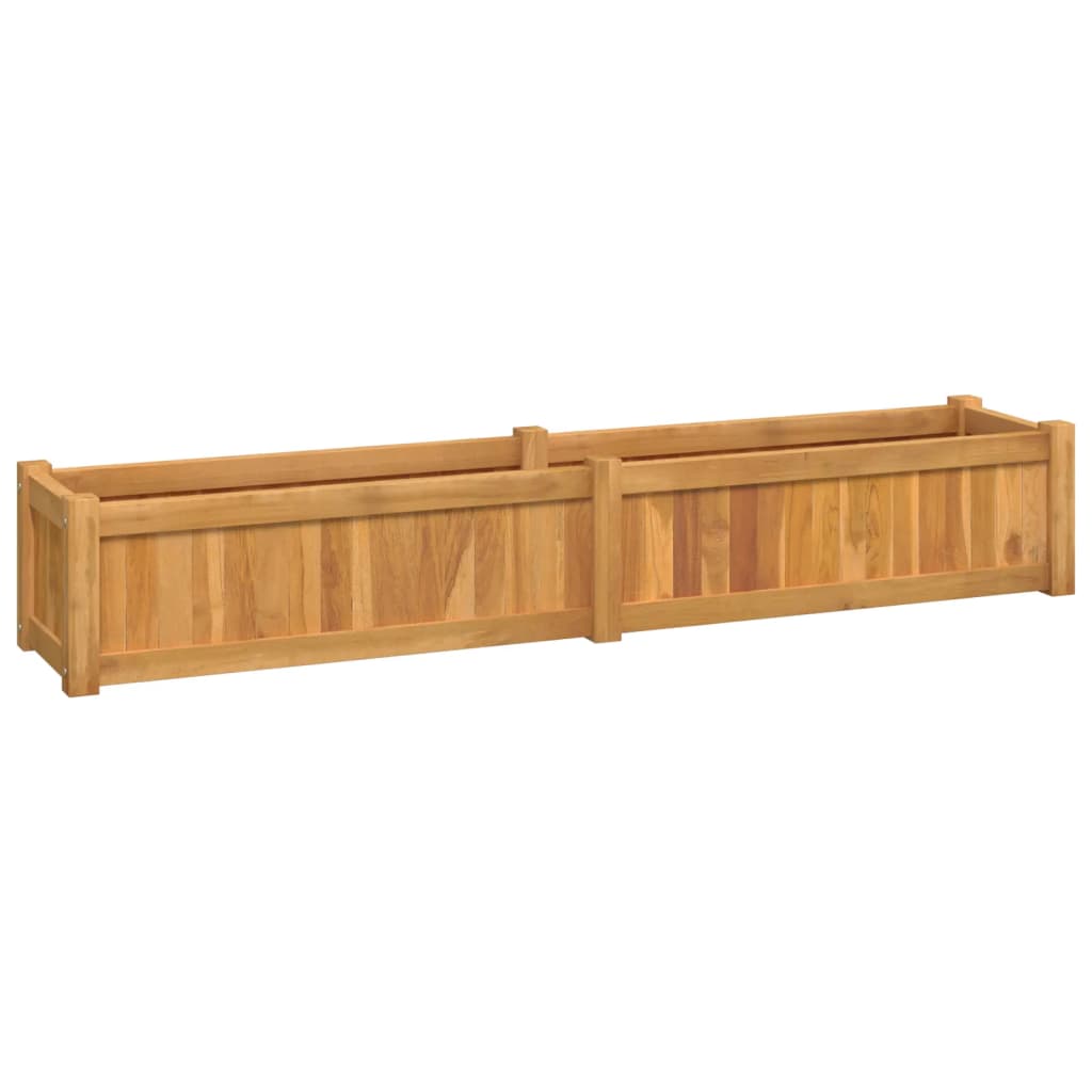 Planter 150x30x25 cm solid teak wood - number 2.
