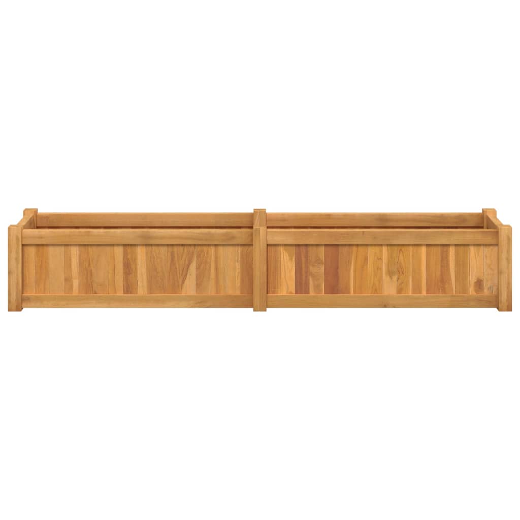 Planter 150x30x25 cm solid teak wood - number 4.
