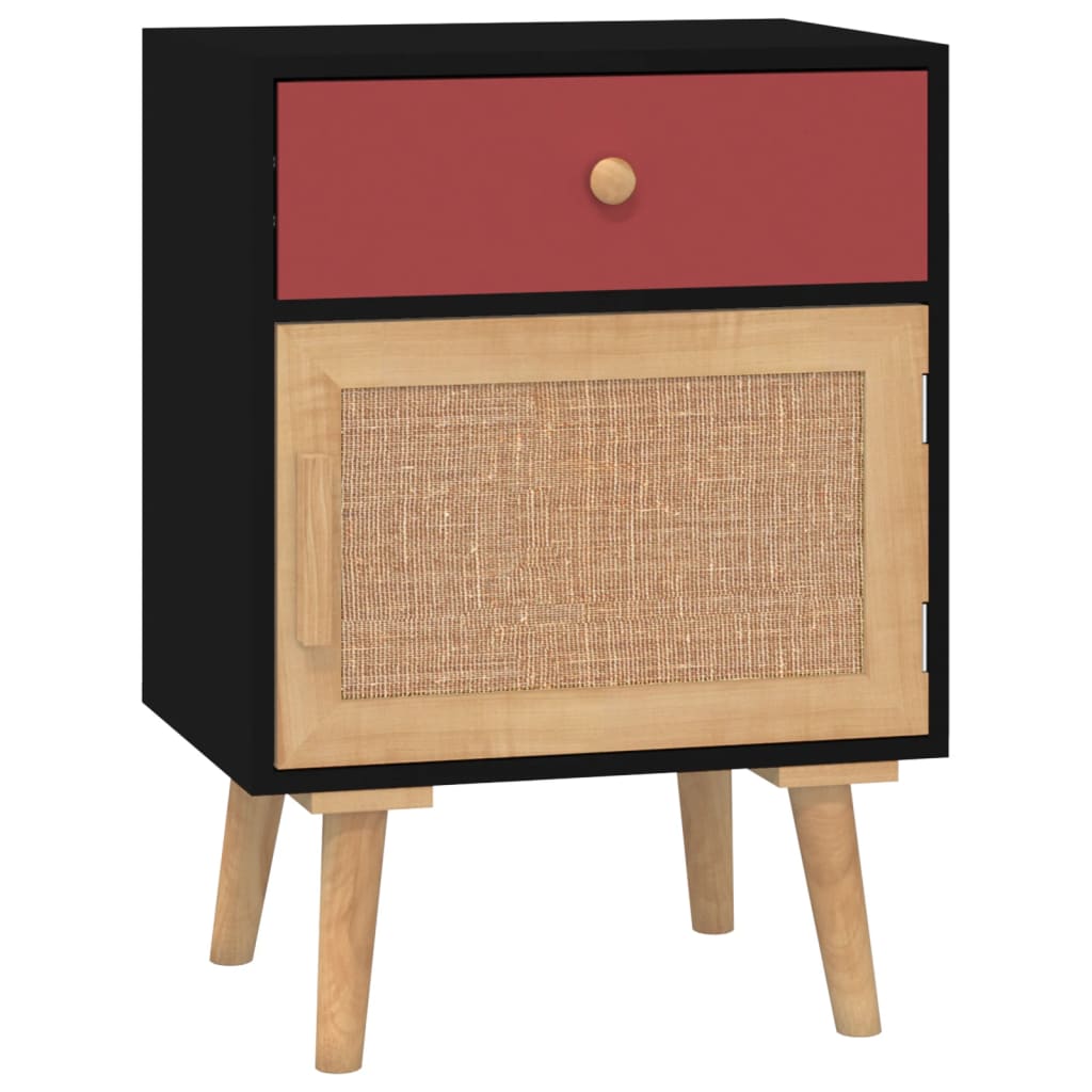 Sängbord st. 40x30x55 cm konstruerat trä - svart, 2 - number 5.