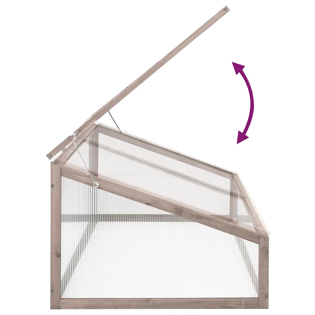 Greenhouse 110x58.5x39 cm fir wood - number 4.