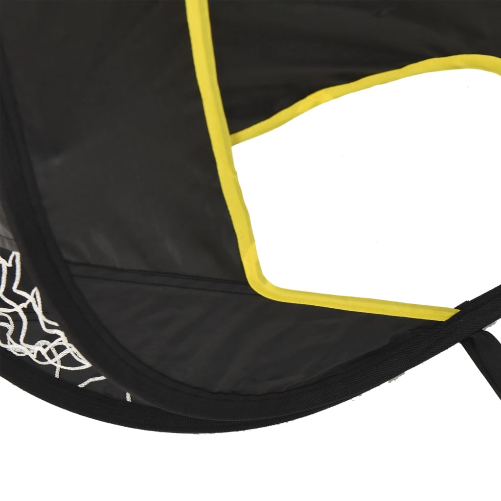 Fodboldnet med målhuller 120x80x80 cm polyester - number 5.