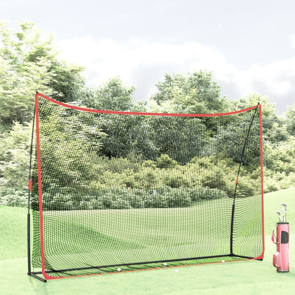 Træningsnet til golf 305x91x213 cm polyester - sort og rød, 305 x 91 x 213 cm (l x b x h), 7 1 kg - number 1.