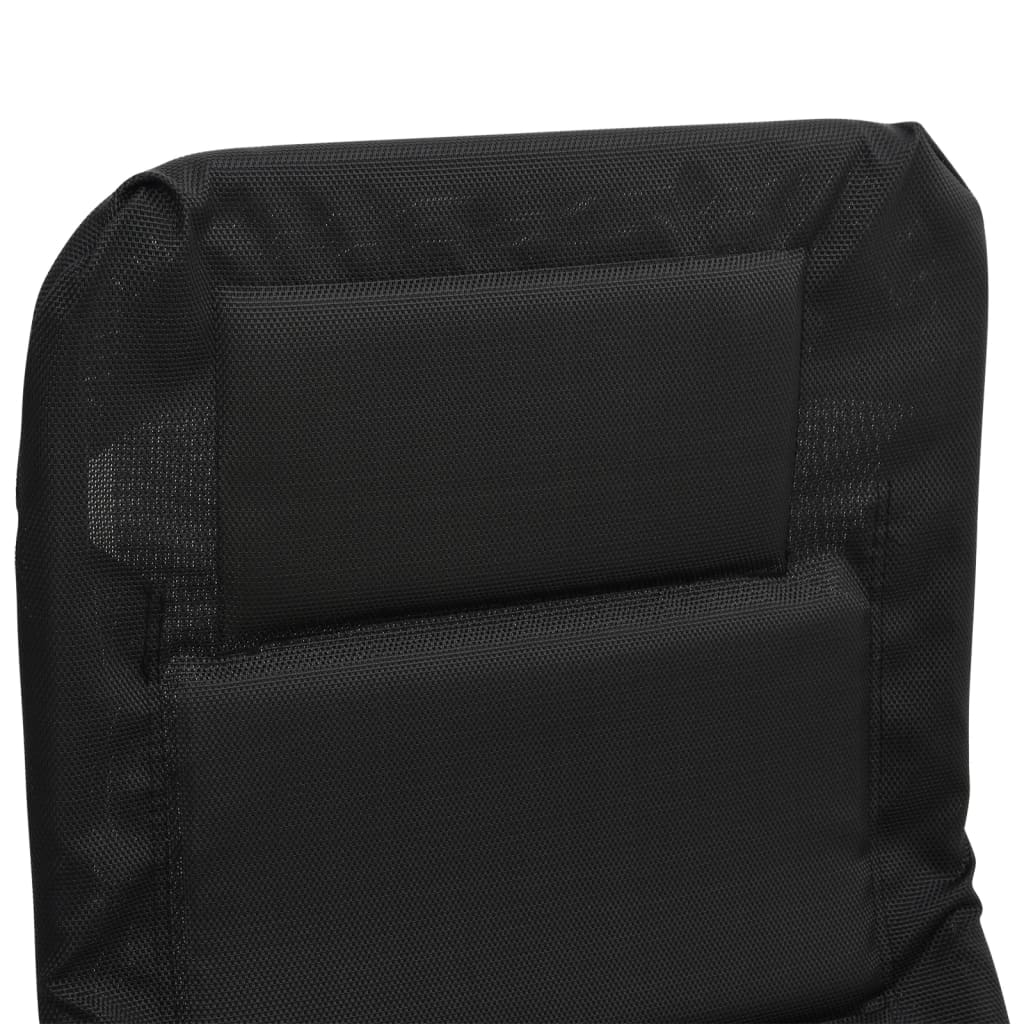 Sklopive ležaljke kom. tekstil i čelik premazan prahom - crni, 2 - number 9.