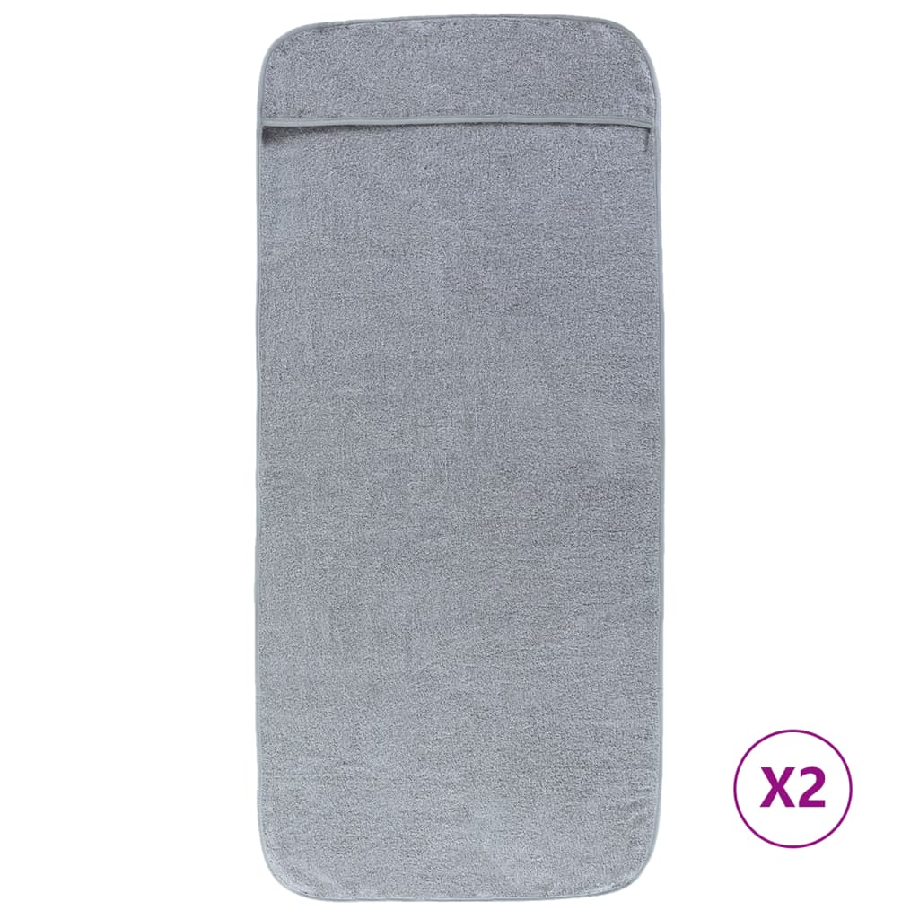 Beach towels pcs. 400 gsm fabric - grey, 60 x 135 cm, 2 - number 2.