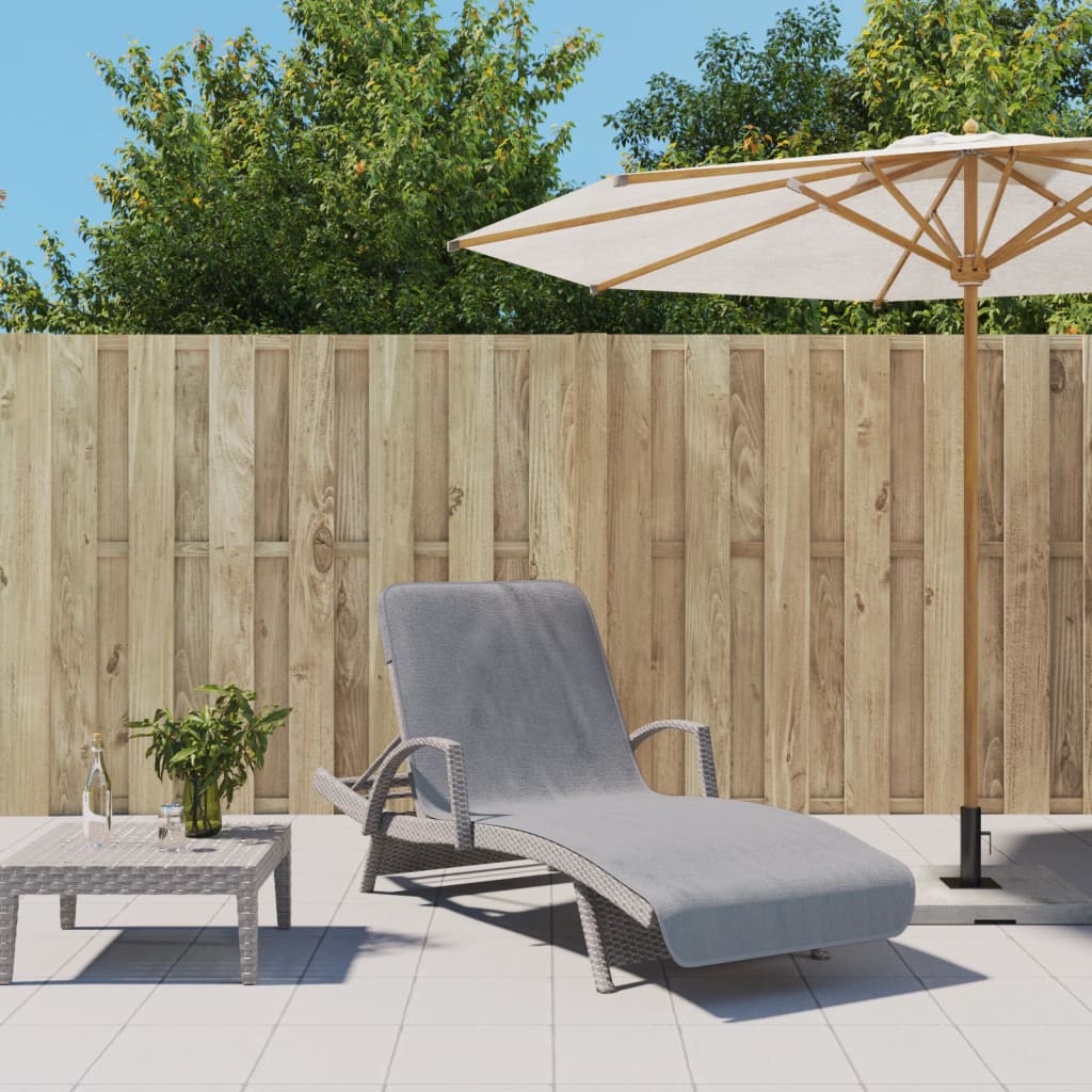 Beach towels pc. 400 gsm fabric - grey, 75 x 200 cm, 2 - number 1.